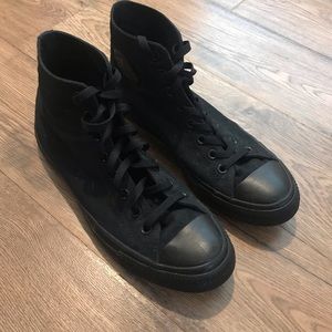 Converse high tops, all black